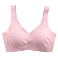 Flarixa Tube Top Ice Silk Aušinantis apatinis trikotažas Besiūliai apatiniai Moteriški Push Up Liemenėlės Smūgiams atspari sportinė liemenėlė Jogos Liemenė Moteriška BigSize XL rožinė