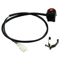 Universal Motorcycle Kill Switch Red Push Button Horn Starter Dirt Bike UTV Dual Sport For 22mm Handlebar Mounted Bars Red button