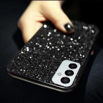 Blizgučiai padengtas minkštas silikoninis dėklas, skirtas Samsung Galaxy A14 A53 A23 A33 S21 S22 S23 Plus Ultra Xiaomi Redmi Note 11 10 iPhone 14 13 12 11 Pro Max Cover iPhone 7 Plus juoda