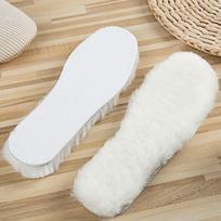 Natural Sheepskin Insoles Winter Real Fur Wool Insoles Men Women Warm Soft Thick Warm Cashmere Snow Boots 39 balta