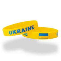 2vnt Ukrainos vėliava Apyrankė Silikoninė Motyvuojanti Riešo Dirželė Vyrai Moterims Draugystė Guminės Apyrankės Apyrankės Priedai Dovanos Pack of 2