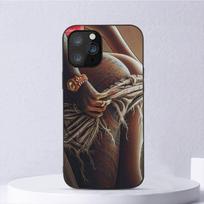 Sexy Sleeve Tattoo Girl telefono dėklas, skirtas iPhone 11 12 Mini 13 14 Pro Xs Max X 8 7 6s Plus 5 Se Xr Shell iPhone11 black