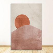 Spausdinti svetainei miegamajame Namų dekoras Sienų paveikslas Morandi plakatas Saulė ir mėnulis Drobės tapyba Šiaurės šalių sienų meno plakatas 21cm×30cm NoFrame