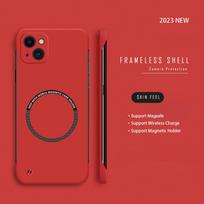 Itin plonas kietas kompiuteris, skirtas Magsafe berėmiui magnetiniam telefono dėklui, skirtas iPhone 14 11 12 13 Pro Mini XR XS Max X 7 8 14 Plus SE belaidžio įkrovimo dangtelis iPhone 7 or 8 raudona