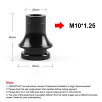 Universalus M10X1.5 M10X1.25 M12X1.25 Sriegio perjungimo rankenėlės bagažinės laikiklio adapteris Rankinis pavarų perjungiklis skirtas Honda Toyota skirta Nissan M10 and 1.25 black