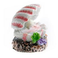 1 vnt. „Shell Pearl Air Stone“ akvariumo akvariumo ornamentas „Shell“ burbuliuojantis dekoras rožinė