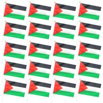 10/20/50/100 vnt Palestinos mini vėliavėlės su stulpu laikomos mažos Palestinos vėliavėlės Miniatiūrinės rankomis mojuojančios vėliavėlės 50pcs gray