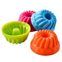 Patogus lengvai išimamas kepimo indas Lankstus silikoninė forma pyragui, pudingui, spurgoms Virtuvės įrankiai Pyrago forma 12pcs