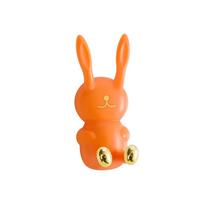 Cartoon Bunny Shape dantų šepetėlio laikiklis Kūrybiškas prie sienos tvirtinamas be pėdsakų kabliukas Daugiafunkcis kabliukas, vonios kambario priedai oranžinė