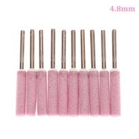 10 vnt grandininių pjūklų galandimo šlifavimo akmens dildė 4/4,8/5,5/6 mm grandininių pjūklų galandimas 4.8mm