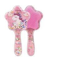 New Star Combs Anti-static Massage Unicorn Hair Brushes Detangle Shower Massage Hair Brush Comb Salon Styling Tools pink