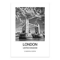 Miesto plakatas Niujorkas Londonas Paryžius Sienos menas svetainės dekoravimui Paveikslas ant sienos Drobės tapybai Namų dekoras 21x30cm No Framed