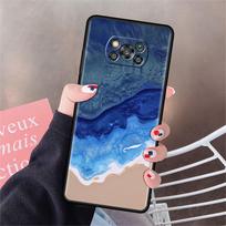 Case For Xiaomi Mi Poco X3 NFC X4 Pro F3 F4 GT M4 M3 F1 C40 11 Lite 11T Soft Silicone Funda Phone Cover Marble Art Aesthetics Poco X4 GT blue