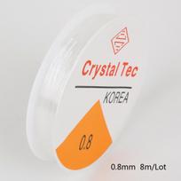0,4–1,0 mm permatoma elastinga krištolinė linija papuošalų gamybai karoliukų siuvimo virvės virvelės siūlas 0.8mm 5.5M