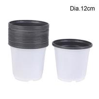 10 vnt. plastikinių vazonų kultivavimas sultingiems augalams Mažas vazonas paprastam sodinimui sodinukų vazonas, sutirštintas darželio vazonas 9.0*8.0cm