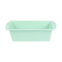 11Inch Rectangular Silicone Bread Pan Mold Loaf Toast Bread Pans  Long Square Baking Mold for Dishes žalia