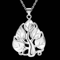 925 prabos sidabro medžio pakabukas vėrinys vestuvių talismanas papuošalas 40cm white