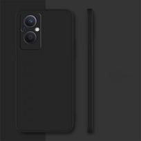 Dėklas OPPO Reno 8 Lite Dėklas Reno 8 7 Lite Viršelis Funda Coque Originalus Skystas Silikonas Minkštas TPU Telefono Bamperis Reno 8 Lite For Reno 8 Lite juoda