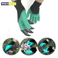 4 Hand Claw ABS Plastikinės Sodo Guminės pirštinės Sodininkystė Kasimas Sodinimas Patvarios vandeniui atsparios darbo pirštinės Lauko Įtaisai 1 pair