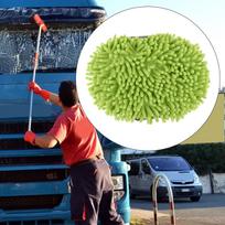 Car Wash Mitt Brush Mop Head Replacement Cleaning Tool Premium Chenille Microfiber for žalia
