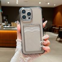 Smūgiams atsparus minkštas silikoninis telefono dėklas, skirtas „iPhone 16 15 Pro 14 13 Pro Max 11“, kortelių lizdo objektyvo apsauga, plonas permatomas galinis dangtelis iPhone 16E gryna