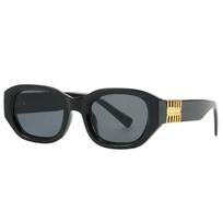 non-polarized New Small Rectangular Sunglasses Women Oval Retro Versatile Brand Designer Fashion Casual Square Sunglasses for Women white