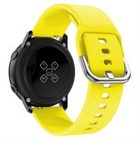 Suderinamas silikoninis dirželis Huawei GT2/GT3 & Samsung laikrodžiams, 20/22 mm greito atsegimo, Watch5 dirželis 20mm width geltona