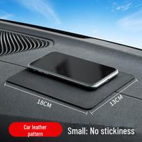 Aukštai temperatūrai atsparus neslystantis automobilio kilimėlis mobiliajam telefonui ir papuošalams – Plaunamas centrinės konsolės kilimėlis Car leather pattern 18*13-non-sticky