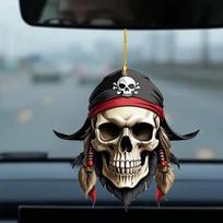 Sūpuojantis kaukolės automobilio papuošalas skeletas akrilinis automobilio pakabukas skeletas lango pakabukas automobilio veidrodėlio pakabukas galinio vaizdo veidrodėlio dekoracija CHINA