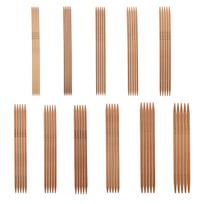 11 bambukinių dvipusių mezgimo virbalų rinkinys 11 dydžių (5.1in/13cm)