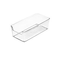 Stalčių laikymo dėklai Patvarus skaidrus plastikinis stalčių laikymo skyrius Dėžutė virtuvei Vidutinė kvadratinė Small Rectangle Box