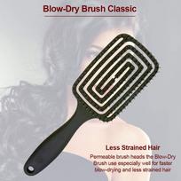 Multi Functional Hair Dryer Brush Massage Comb  Hollow Comb Anti Static Scalp Massage Comb juoda