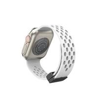 Kvėpuojantis dirželis Apple Watch apyrankei 49 mm 44 mm 40 mm 45/41 mm 42 mm 38 mm 44 mm silikoninė apyrankė iWatch Series Ultra dirželis 38mm balta