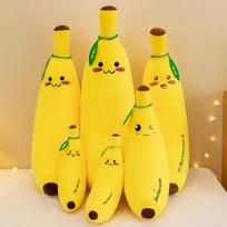 Bananinis mesti pagalvė ilgas pagalvė miela tingi lova kojų apkabinimo lėlė super minkšta mergaitės lėlė pliušinis žaislas 35cm