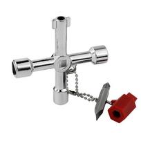 5 viename kryžminis raktas su priedais universalus kvadratinis trikampis traukinio elektros skydo dėžė lifto spintelė lydinys Pack of 1 gray
