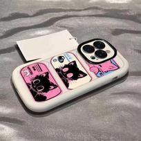 Pink Cat Suitable for Apple 15 Mobile Phone Case Iphone14promax Cartoon 13/8plus Cartoon 16 iPhone 16 Pro Max