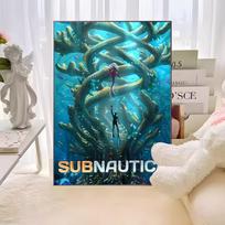 S-Subnauticas Žaidimas Klasikiniai Vintažiniai Plakatai Vintažinis Kambarys Namų Baras Kavinės Dekoras Nordic Namų Dekoras 21cm×30cm NoFrame
