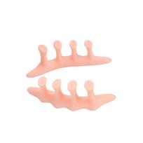 2pieces=1pair Gel Hallux Valgus Foot Care Tool Protector Silicone Hammer Corrector Toe Separator Straightener Insole Pedicure