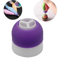 Icing Pipe Bag Nozzle Converter Tri-color Cream Cake Decorating Cake Fudge Cookie Tool