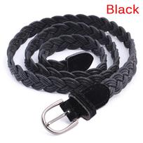 Beautiful Multiple Color Type Twisted Wax Woven Belt For Lady Girl juoda