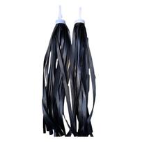 1 Pair Handlebar Tassels Scooter Tassels Rainbow for Boys and Girls Colorful Bike Streamers Set Bicycles Ribbon Grips juoda
