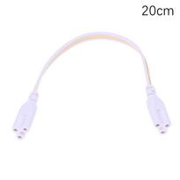 5 vnt. lankstus dvipusis 3 kontaktų LED vamzdžio jungiklio laidas T4 T5 T8 prailginimo laidas integruotam LED vamzdiniam šviestuvui 20CM