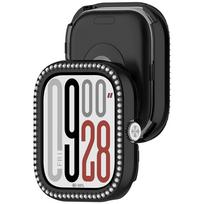 PC tuščias dėklas, skirtas Redmi Watch 5 eSIM 4 išmaniajam laikrodžiui, deimantinis dėklo dangtelis, apsauginis buferis, apsauginis dangtelis, skirtas Xiaomi Watch4 Redmi Watch 5 juoda