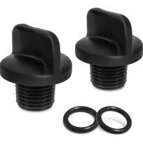 1 baseino siurblio išleidimo kamščio su sandarinimo žiedais komplektas, pakaitinis plastikinis tekstūros filtro siurbliams ir vandens valymo sistemoms 2PCS