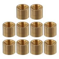 Biliardo lazdų antgaliai iš žalvario 10 vnt. snukerio ir pulo žaidimui 12mm