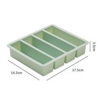 Silikoninė ledukų forma su dangteliu Šaldiklio padėklai Patvarus maisto padažų laikymas Green