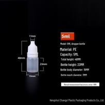 White Plastic Squeeze Dropper Bottle for Eye Drops - 5/10/15/20/30ml Sizes Available