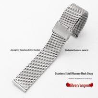 1.0 Vielinio Tinklelio Dirželis Samsung/Huawei Greito Atsegimo Laikikliais Nerūdijančio Plieno Milanese Metalinis Austas Tinklelis 18mm Lug Width