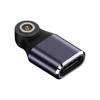 Smart Ring Charger Adapter Aluminum Alloy N52 Magnetic Type-C Female Smart Ring Charging Converter Connector Smart Ring Accessories violetinė