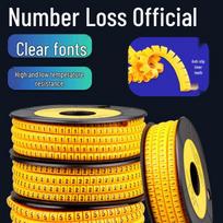 Elektriko laido žymėjimo mova: 0-9 ir A-Z koduotos etiketės tinklo kabeliams A~Z choose any 1 roll (for 2.5 sq mm wire)